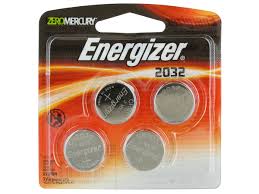 Cr2032 lithium metal 3v 250mah button cell battery. Energizer Ecr2032 Bp 4 240mah 3v Lithium Primary Limno2 Coin Cell Battery 4 Piece Blister Pack