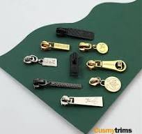 Custom metal zipper pulls and sliders with logos