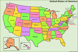 USA States Map | List of U.S. States