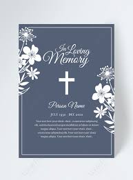 Check spelling or type a new query. Blue Exquisite Funeral Invitation Template Image Picture Free Download 465590588 Lovepik Com