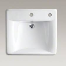 wall mount bathroom sink with overflow