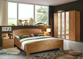 Kleiderschrank Bett Nachttisch Schlafzimmer Erle Natur Teilmassiv