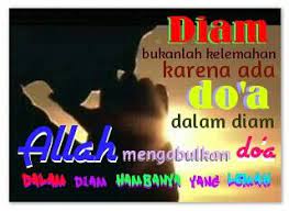 Diam Karena Ada Doa Dalam Diam