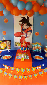 Mesa Dulce Dragon Ball Para Cumpleanos Y Comuniones Decor Design Dragonball Nino Boy Chuches Dragon Birthday Goku Birthday Ball Birthday