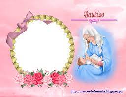 Mi Bautizo Marcos De Fantasia Imagenes De Bautizo Fotos De Bautizo Tarjetas De Bautizo Nina