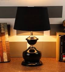 Perfect to place your table lamp, magazines, or other decor. Foziq Black Shade With Metal Base Table Lamp Price In India Buy Foziq Black Shade With Metal Base Table Lamp Online At Flipkart Com