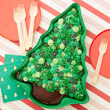 Run knife around sides of pan to loosen cake; Non Stick Christmas Tree Cake Pan Wilton
