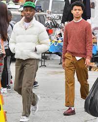 Tyler, the creator's style rarely dissapoints, but his combination of vintage, contemporary, and canary yellow loafers while buying groceries is a stand out. Pause Magazine On Instagram Spotted Tyler The Creator Sports Latest Golf Le Fleu Tyler The Creator Outfits Tyler The Creator Fashion Streetwear Men Outfits