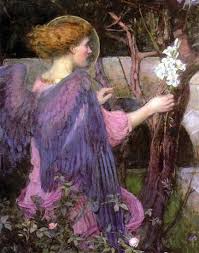 John William Waterhouse The Annunciation Detail John William Waterhouse Waterhouse Paintings Pre Raphaelite Art