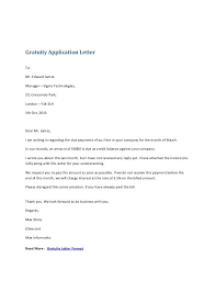 Gratuity Application Letterto Edward Jamesmanager Sigma Letter Application Letters Letter Sample Official Letter Sample
