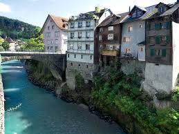 heiligkreuz bridge and cliff houses in feldkirch austria feldkirch europe travel destinations austria