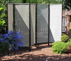 Leco Tuinscherm Paravent 5 Delig Antraciet Frame Met Grijs Doek Tuin Tuin Ideeen Parasol