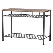 Tania Prep Table With Wood Top Scandinavian Bar Stool Kitchen Prep Table Rustic Kitchen Island