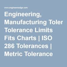 Engineering Manufacturing Tolerance Limits Fits Charts