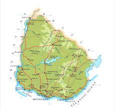 Uruguay declared its independence from brazil on august 25, 1825. Uruguay Mapa Uruguai America Do Sul