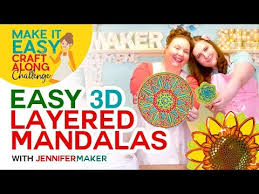 Download Easy 3d Layered Mandala Tutorial Free Designs Great For Beginners Youtube PSD Mockup Templates