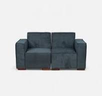 Sofá Modular 2 cuerpos - Tela Lino Finesse Gris Piedra