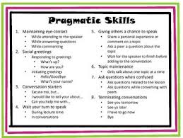 Pragmatic Skills Pragmatics Teaching Social Skills Social Skills Autism
