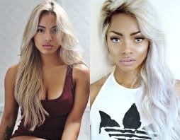 From blonde hair to red hair to brown hair—we have the best hues to complement your the best brown hair colors for olive skin. Amazing Effect Of Platinum Blonde On Dark Skin Hairdrome Com Olive Skin Blonde Hair Dark Skin Blonde Hair Brown Skin Blonde Hair