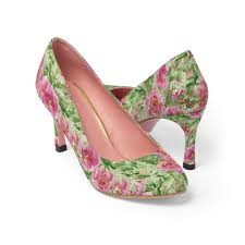 Download floral pattern stock vectors. Tsuguko Garden Spring Rose Bush Japanese Floral Print Womens 3 High Heels Canvas Shoes Wedding Heels Floral Print Heels Floral High Heels High Heels Stilettos
