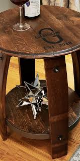 Wine Barrel End Table Whiskey Barrel Furniture Wine Barrel End Table Wine Barrel Crafts