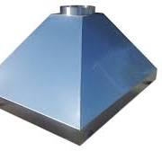 Custom stainless steel hood vent with #4 finish
