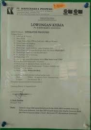 Scopri ricette, idee per la casa, consigli di stile e altre idee da provare. Lowongan Kerja Pt Surteckariya Indonesia Terbaru Ahsan Loker