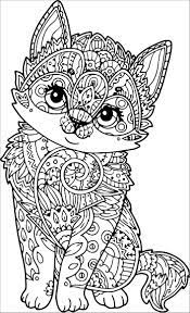 Printable coloring and activity pages are one way to keep the kids happy (or at least occupie. Mandala Kitten Coloring Page Coloringbay