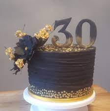 Just imagine getting this cute little cake all to yourself on your special day! Groovy Cakes Auf Twitter Here S A Buttercream Cake I Did Last Weekend The Theme Was Black And Gold Black Buttercream Is A Little Unusual But It Looked Great With The Gold