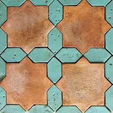Bronze And Aqua Tile Terracotta Tiles Mosaic Mosaic Tiles