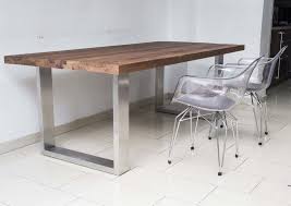 Tisch Eiche Massiv Esstisch Metall Tischbeine Mobel Landhausstil Tisch Eiche Massiv Esszimmertisch