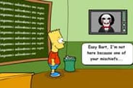 Este juego junto con mordecai saw game originalmente estaban destinados a ser un solo juego resuelve todos las pruebas escalofriantes y divertidas sobre peliculas y series de horror en este juego.10 adam and eve el malvado pigsaw es. Bart Simpson Saw Game Juego Online Juega Ahora Clavejuegos Com