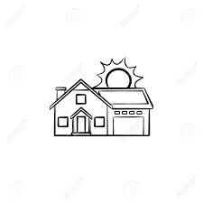 Join the sun exchange today. Power Efficient House Hand Drawn Outline Doodle Icon Residential Royalty Free Cliparts Vectors And Stock Illustration Image 100013356
