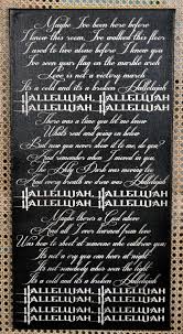 Sale Hallelujah Lyric Art Gift For Her By Everlastingdoodle Hallelujah Lyrics Inspirational Lyrics Lyrics