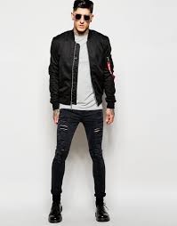 Black Bomber Jacket Outfits Men S Pin Auf Street Ii