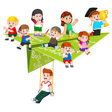 Airplane paper box, cartoon airplane, sticker, airplane, vehicle png. Childrens And Paper Airplane Cartoon Illustration Vector Free Download