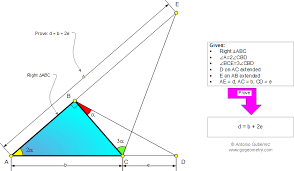 Geometry Problem 913 Right Triangle Double Angle Triple Angle Metric Relations Level Geometry Problems Education Quotes For Teachers Mathematics Education