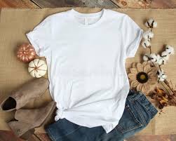 Mockup Of A White T Shirt Blank Shirt Template Photo With Fall Accessories And Ad Blank Template Shirt Mo In 2020 Shirt Accessories White Tee Shirts Shirts