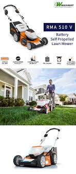 Enjoy instant starting, less noise, zero gasoline costs and zero exhaust emissions. Stihl Rma510 V Cordless Mower Skin Only B W Machinery