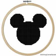 Looking for a good deal on cross stitch mickey? Disney Mickey Mouse Silhouette Cross Stitch Chart Digital Download Mickey Mouse Silhouette Minnie Mouse Silhouette Disney Silhouettes
