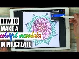 How To Make A Colorful Mandala In Procreate Ipad Pro Tutorial Youtube Procreate Ipad Pro Mandala Coloring Procreate Ipad