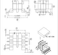 Bobbins | SMPS Transformer EF12.6 Double Slots Bobbin ...