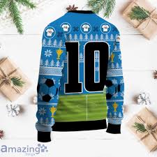 The Golden Boy Maradona Argentina 3D Christmas Sweater