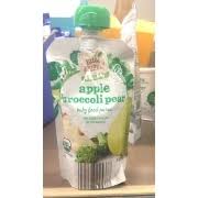Little Journey Organics Apple Broccoli Pear Baby Food Puree Calories Nutrition Analysis More Fooducate