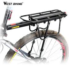 West Biking Bike Racks Bike Luggage Bicycle Accessories Equipment Stand Footstock V Brake Disc Bicycle Kickstand Bicycle Rack Fietsaccessoires Fiets Racefiets