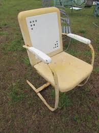 The First Logan Vintage Metal Chair I Have Seen With A Spring Steel Frame Www Midcenturymetalchairs Com Vintage Metal Chairs Metal Chairs Vintage Metal Glider