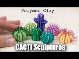 Home videos diy how to make a polymer clay cactus ring + polymer clay tutorial. How To Sculpt Cacti Cactus Sculptures From Polymer Clay Succulents Plants Youtube