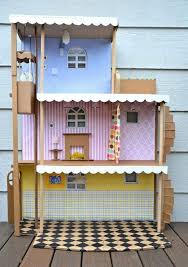 Puppenhaus Karton Lila Blau Kinderzimmer Kleine Prinzessin Puppenhaus Selber Machen Haus Aus Pappe Puppenhaus