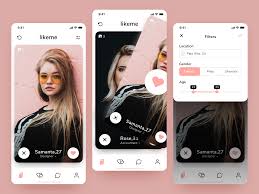 Dating App For Ios Home Screen And Filters Social App Design Kids App Design Iphone App Design