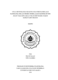Aug 13, 2021 · kunci jawaban buku matematika kelas 5 rika setyaningsih kumpulan kunci jawaban buku matematika kelas 8 smpmts kurikulum 2013 edisi revisi 2017 buku. Upaya Meningkatkan Keaktifan Dan Prestasi Belajar Matematika Melalui Model Pembelajaran Kooperatif Tipe Jigsaw